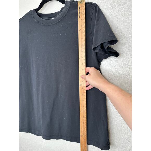 Lululemon Black Rainbow Lint Balls Round collar Short Sleeve Top 4 - Picture 9 of 10